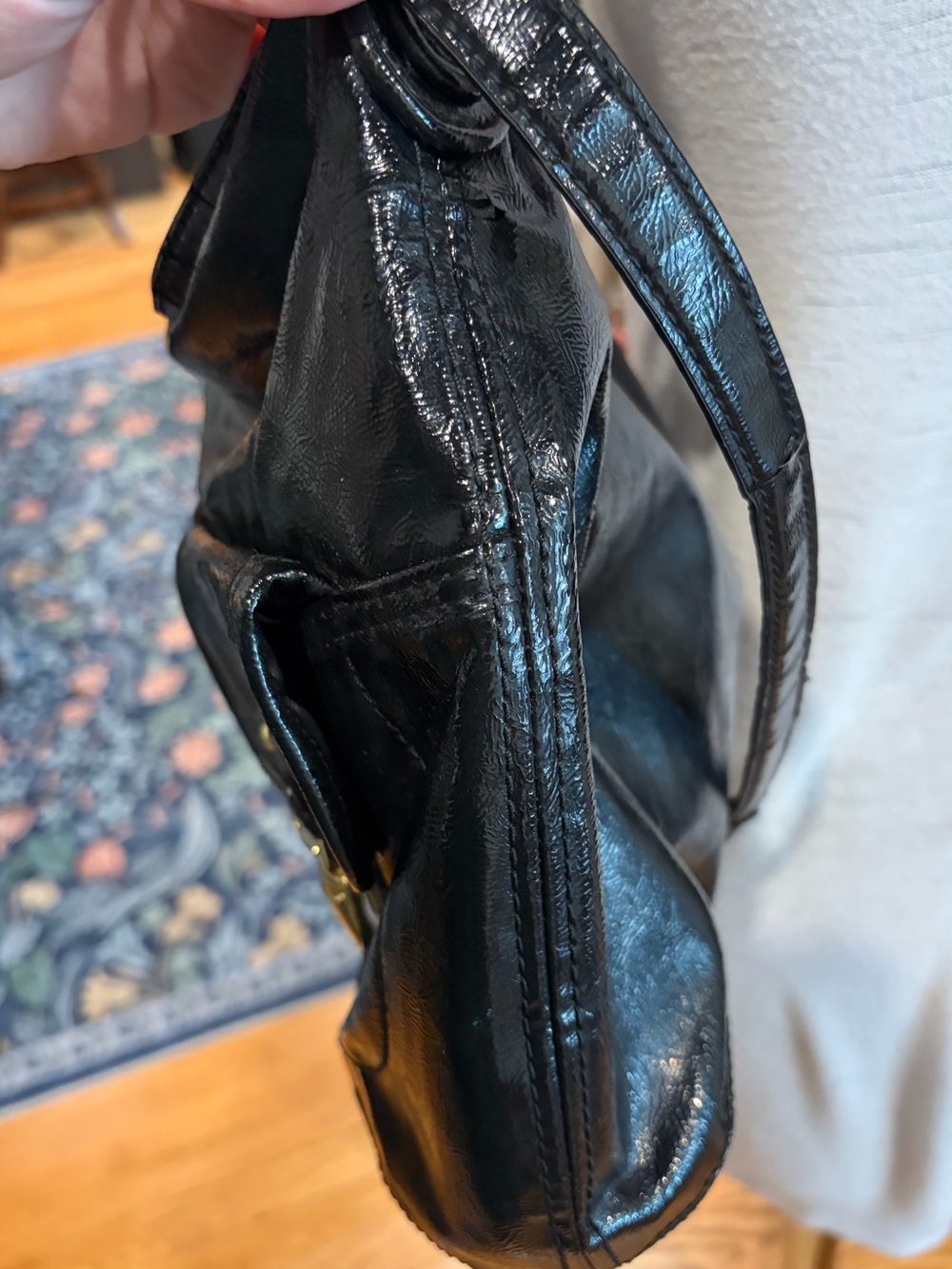 Black Coach Daisy Hobo Bag with Double Pockets - F23401 - Picture 8 of 11